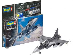 Шведский истребитель-бомбардировщик Saab JAS-39D Gripen TwinSeater (Подарочный набор)-фото1