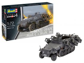 Немецкий бронетранспортер SD.KFZ. 251/1 AUSF.C "Ханомаг" с пусковыми установками (1:72)-фото1
