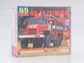 Пожарный автомобиль АЦ-40 (Урал 375) Ц1А (AVD Models)-фото1