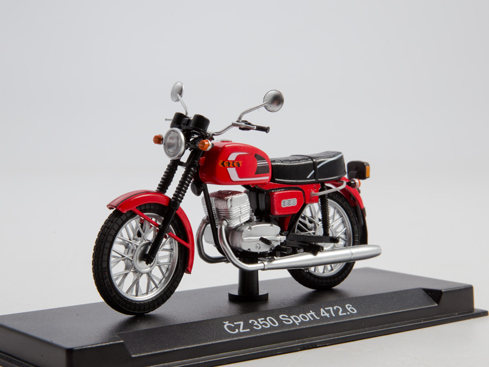 Купить масштабную модель мотоцикла CZ-350/472 (Наши мотоциклы №8), масштаб  1:24 (Modimio)