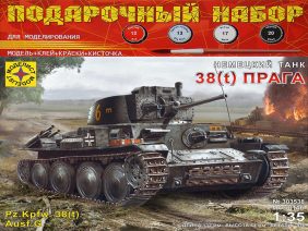 Немецкий танк "Прага" 38t (Моделист) (Подарочный набор)-фото1