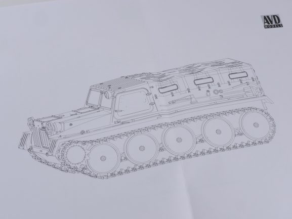 Гусеничный транспортёр-снегоболотоход (ГТ-С) 1954 г. (AVD Models)-фото10