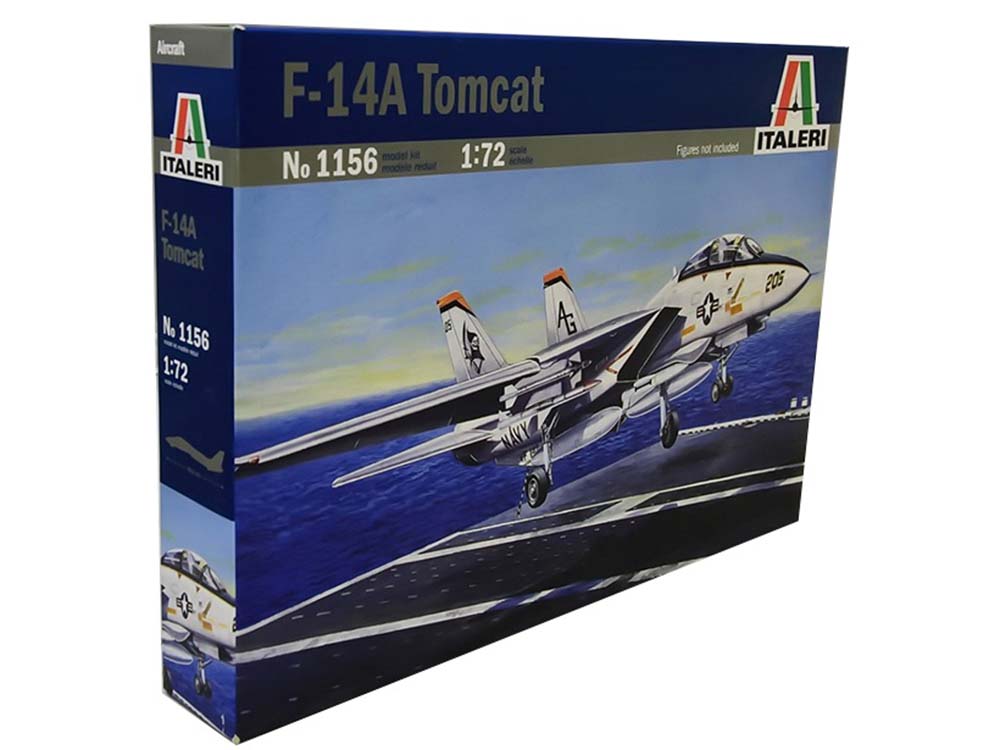 Купить сборную модель самолета F-14A Tomcat 1156, масштаб 1:72 (Italeri)-фото1 Истребитель F-14A Tomcat 1156 (Italeri)-фото1