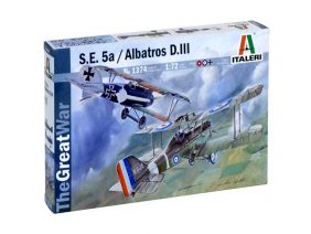 Британский истребитель S.E.5a и немецкий истребитель Albatross DIII-фото1