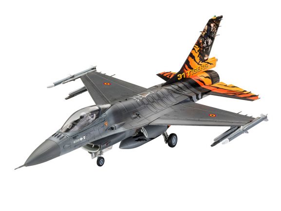 Американский истребитель Lockheed Martin F-16Mlu 31 Sqn. "Kleine Brogel" (Подарочный набор)-фото2