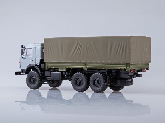 Грузовик КАМАЗ-53501 6x6 бортовой (с тентом)-фото7