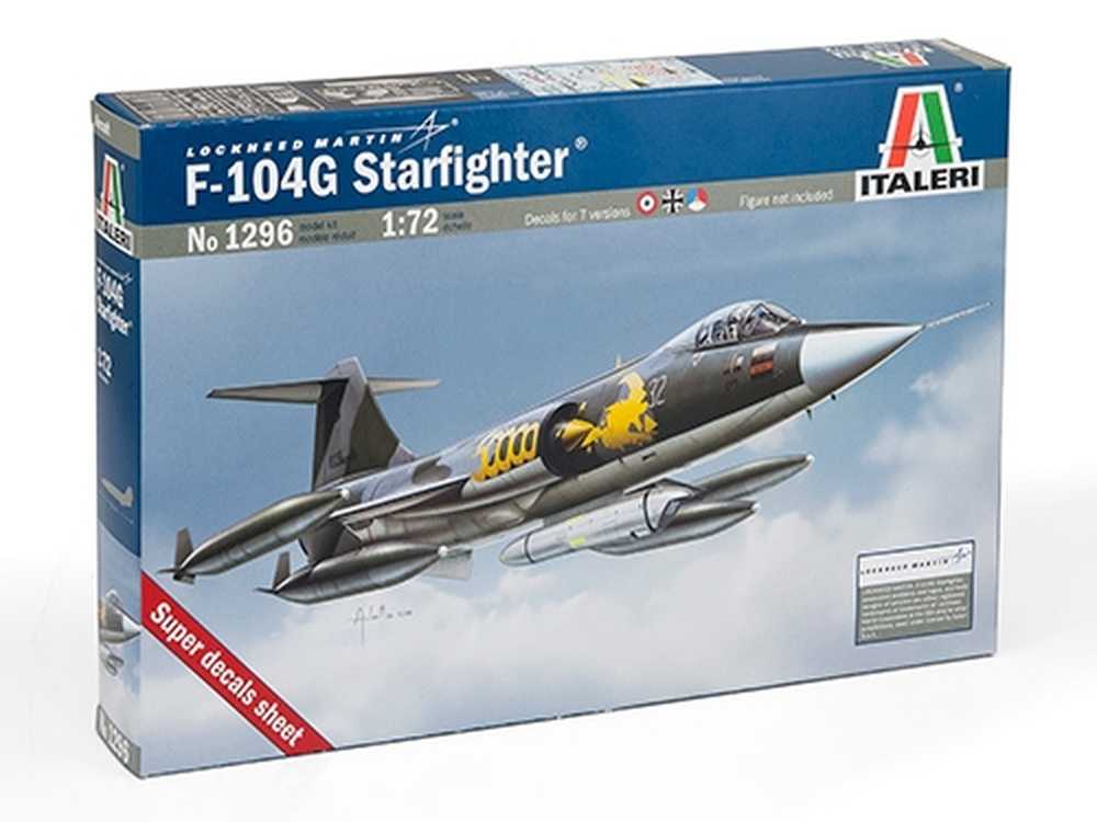 Купить сборную модель самолета Lockheed F-104G Starfighter Recce, масштаб 1:72 (Italeri)-фото1 Истребитель Lockheed F-104G Starfighter "Recce"-фото1