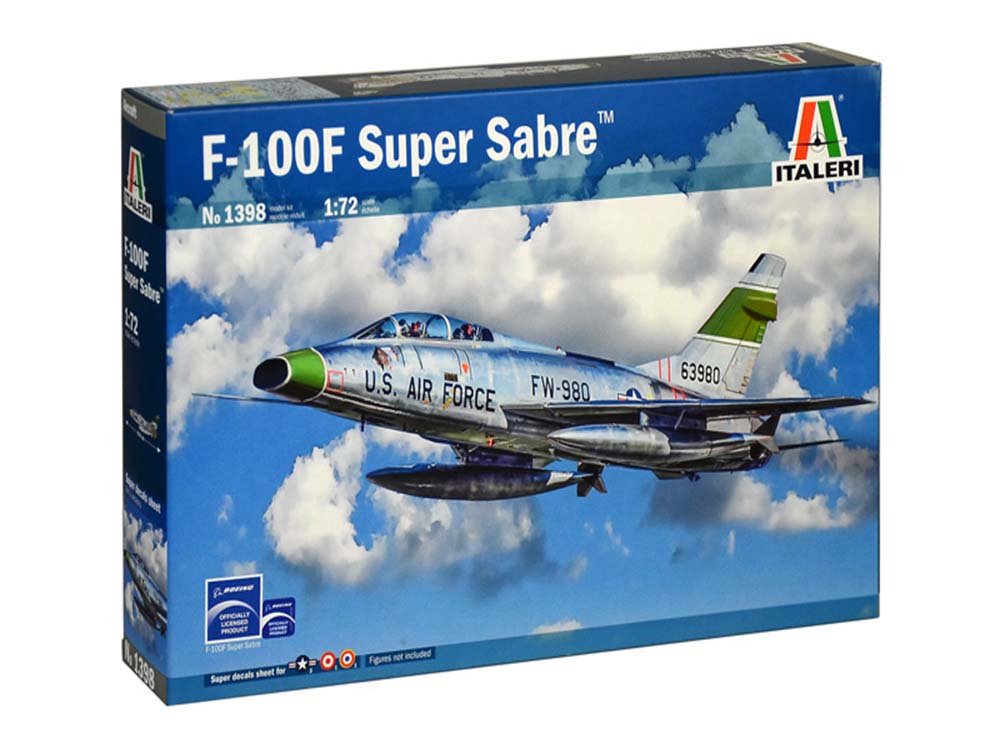 Купить сборную модель самолета North American F-100F Super Sabre, масштаб 1:72 (Italeri)-фото1 Американский истребитель North American F-100F Super Sabre-фото1