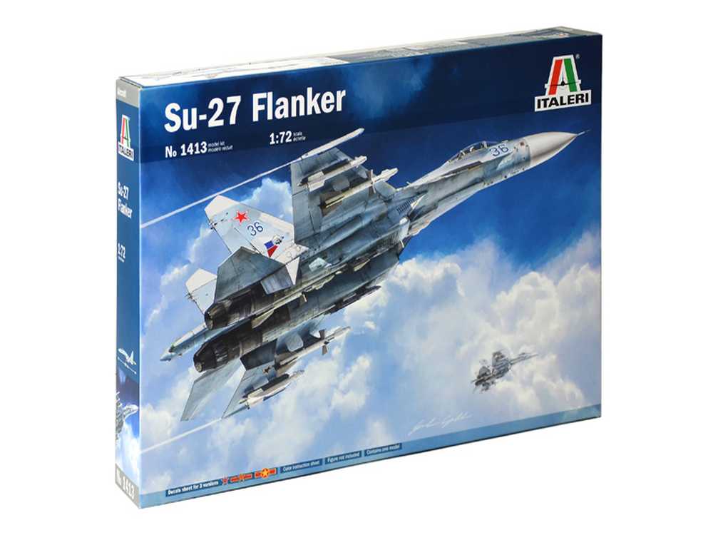 Многоцелевой советский истребитель Су-27 Flanker (Italeri)-фото1