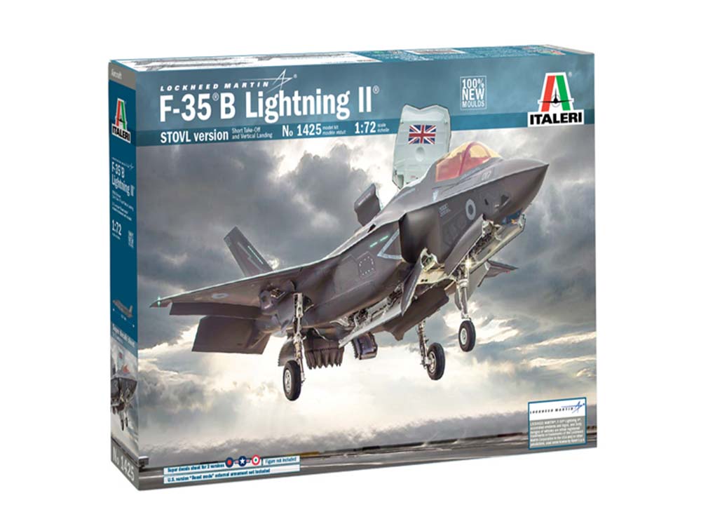 Купить сборную модель самолета Lockheed Martin F-35B Lightning II (Stovl Version), масштаб 1:72 (Italeri)-фото1 Истребитель-бомбардировщик Lockheed Martin F-35B Lightning II (Stovl Version)-фото1