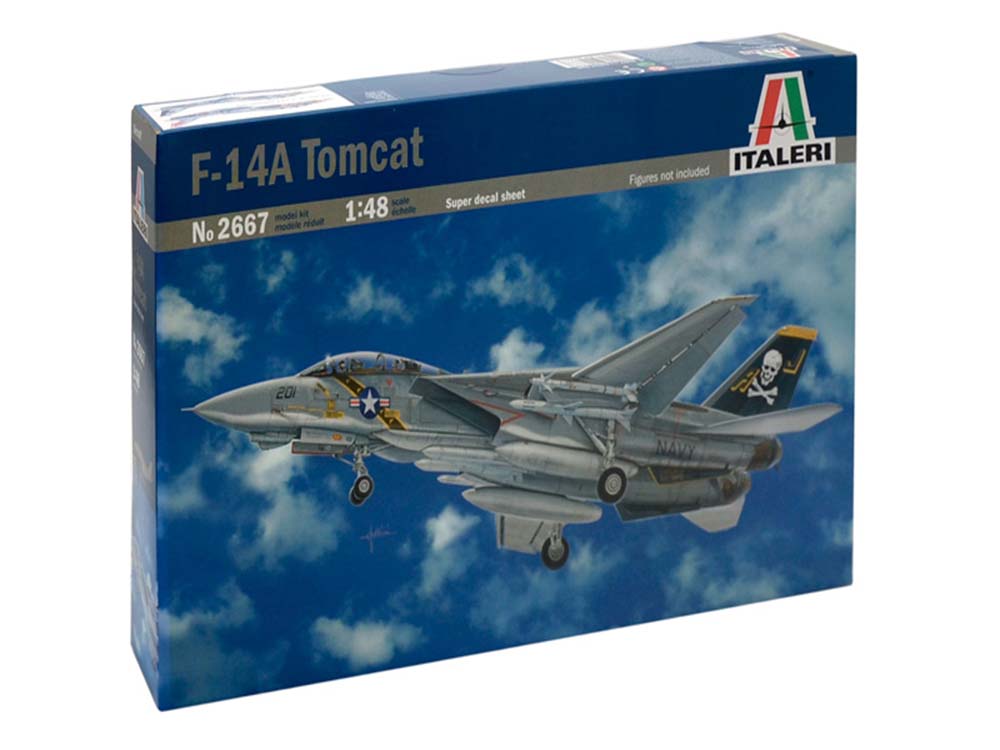Купить сборную модель самолета F-14A Tomcat, масштаб 1:48 (Italeri)-фото1 Истребитель F-14A Tomcat (1:48) (Italeri)-фото1