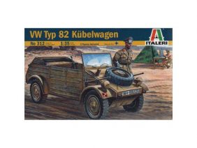 Немецкий автомобиль повышенной проходимости Kübelwagen Type 82 (Italeri)-фото1