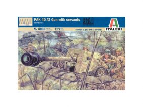 Немецкая противотанковая пушка ПАК-40 с расчётом (Italeri)-фото1