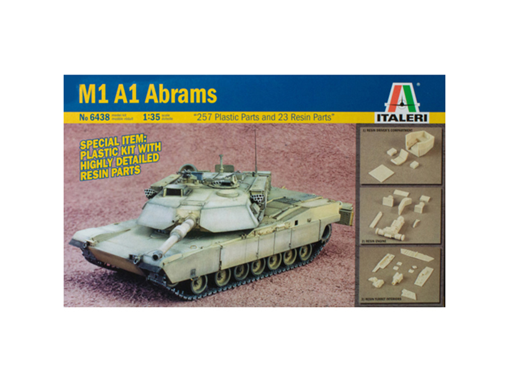 Американский основной боевой танк "Абрамс" А1М1 (Italeri)-фото1