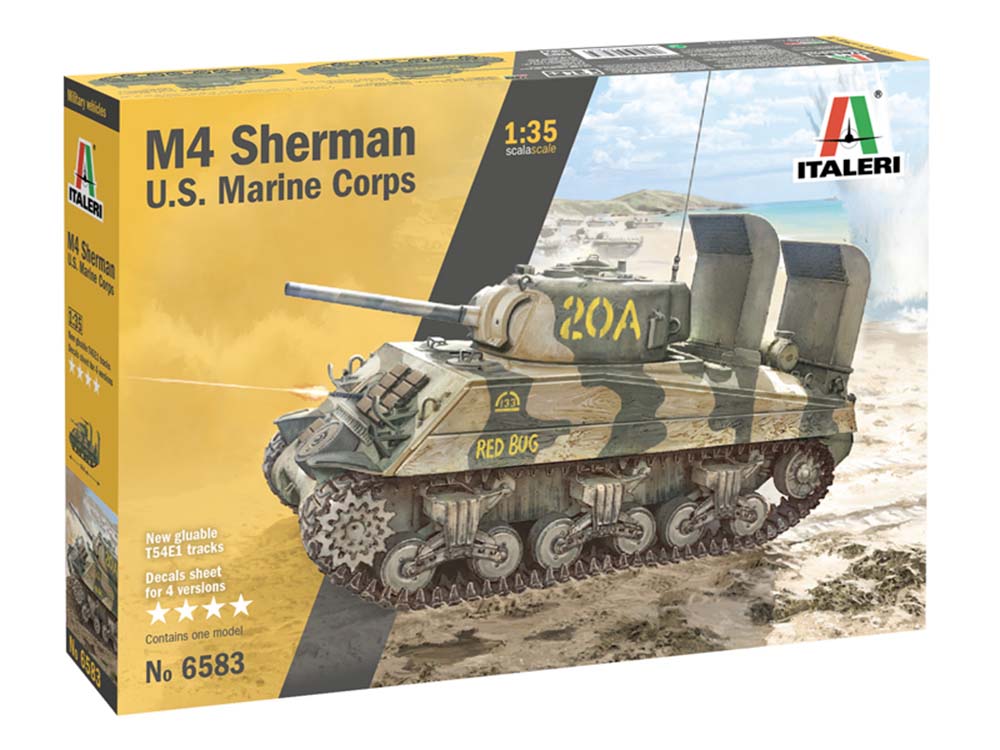 Американский средний танк M4 Sherman U.S. Marines Corps-фото1