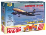 Гражданский авиалайнер Аэробус А-320 (Подарочный набор)-фото1
