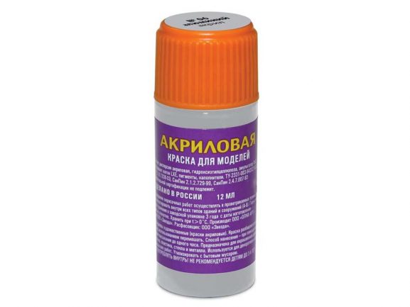 Краска акриловая алюминий АКР-06 (Звезда)-фото2