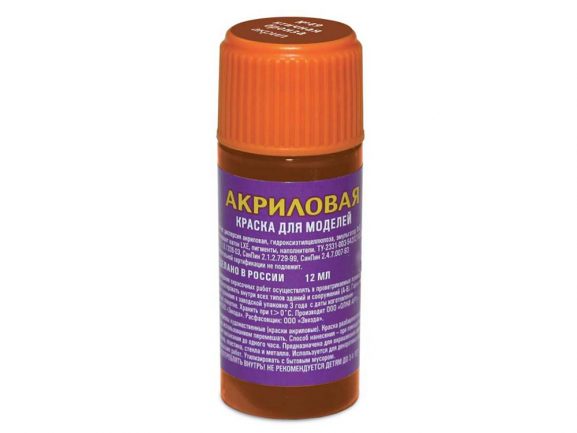 Краска акриловая античная бронза АКР-49 (Звезда)-фото2