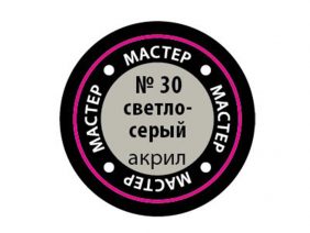 Краска мастер-акрил светло-серый МАКР-30 (Звезда)-фото1