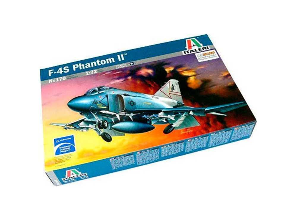 Купить сборную модель самолета F-4S Phantom II, масштаб 1:72 (Italeri)-фото1 Истребитель-бомбардировщик F-4S Phantom II-фото1