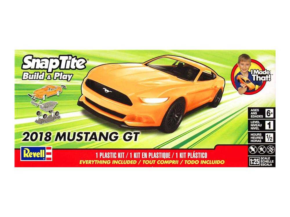 Купить сборную модель автомобиля Ford Mustang GT 2018, масштаб 1:25 (Revell)-фото1 Автомобиль Ford Mustang GT 2018-фото1