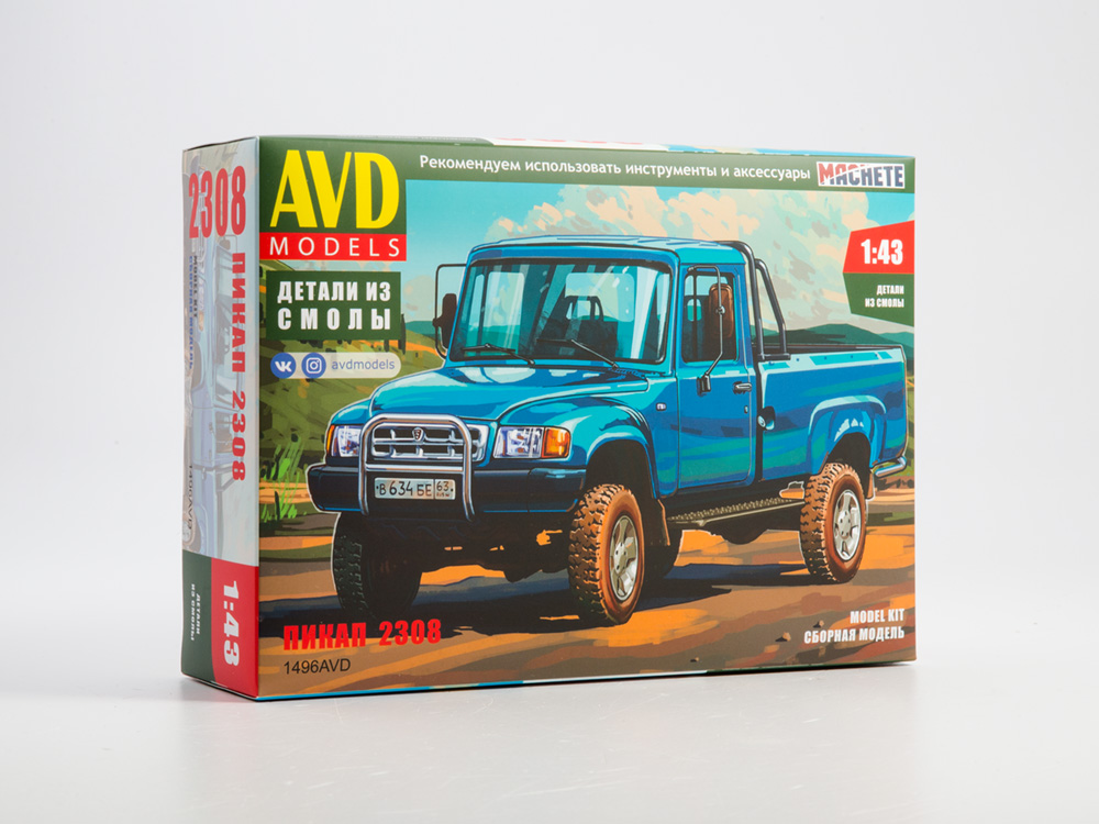 Купить сборную модель ГАЗ-2308 Пикап, масштаб 1:43 (AVD Models)-фото1 Автомобиль ГАЗ-2308 Пикап (AVD Models)-фото1