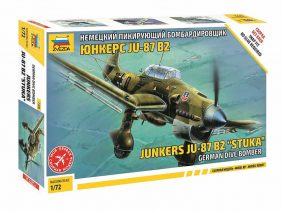 Немецкий пикирующий бомбардировщик Юнкерс Ju-87 B2 Stuka (1:72)-фото1