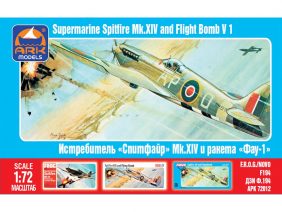 Британский истребитель Supermarine Spitfire Mk.XIV и Немецкая ракета "Фау-1"-фото1