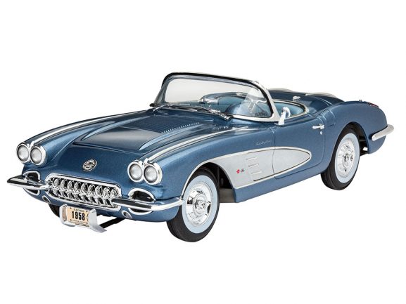 Автомобиль Chevrolet Corvette Roadster 1958 (Подарочный набор)-фото2