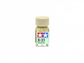Краска глянцевая эмалевая X-31, Titanium gold (Tamiya)-фото1
