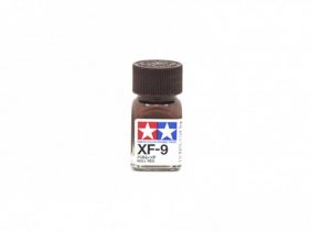 Краска матовая эмалевая XF-9, Hull Red flat (Tamiya)-фото1