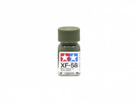 Краска матовая эмалевая XF-58, Olive green (Tamiya)-фото1