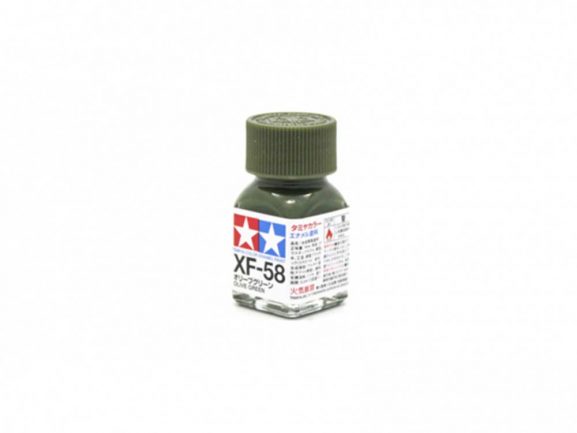 Краска матовая эмалевая XF-58, Olive green (Tamiya)-фото2