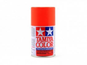 Краска-спрей PS-20 Fluorescent red (Tamiya)-фото1