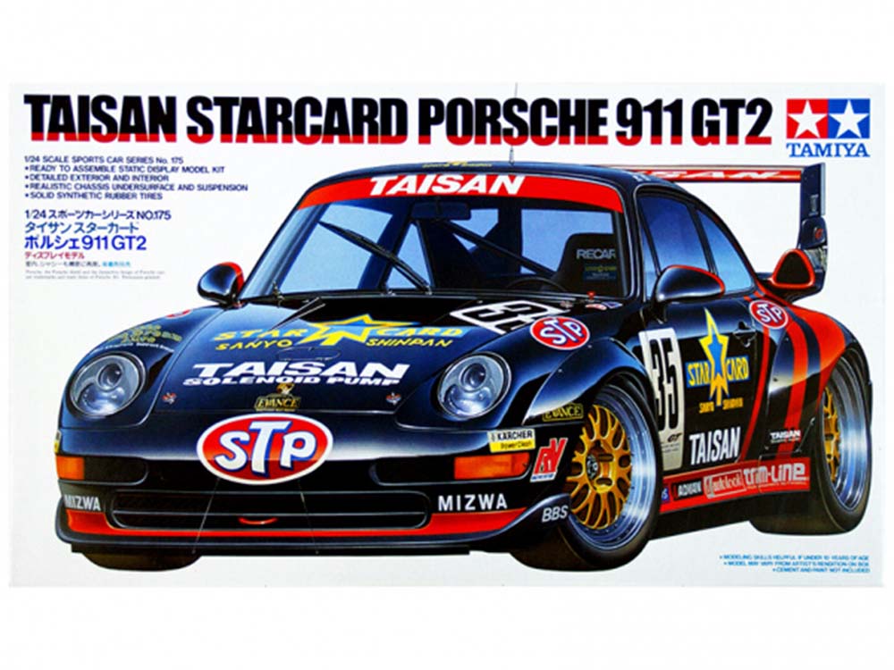 Купить сборную модель автомобиля Porsche 911 GT2 Taisan Starcard, масштаб 1:24 (Tamiya)-фото1 Автомобиль Porsche 911 GT2 Taisan Starcard-фото1