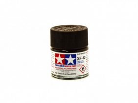 Краска матовая акриловая XF-10, Flat Brown (Tamiya)-фото1