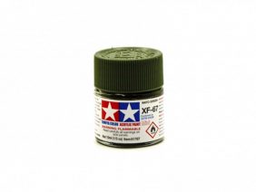 Краска матовая акриловая XF-67, Nato green (Tamiya)-фото1