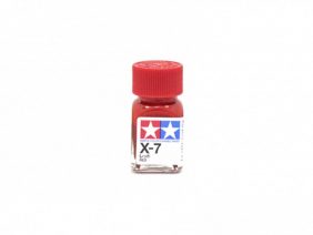 Краска эмалевая глянцевая красная X-7, Red Gloss-фото1