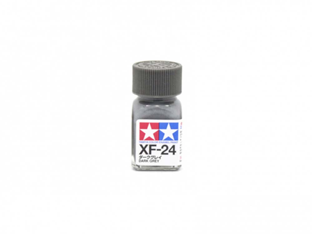 Краска эмалевая матовая темно-серая XF-24, Dark Grey Flat-фото1