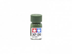 Краска эмалевая матовая насыщенная зеленая XF-26, Deep Green Flat-фото1
