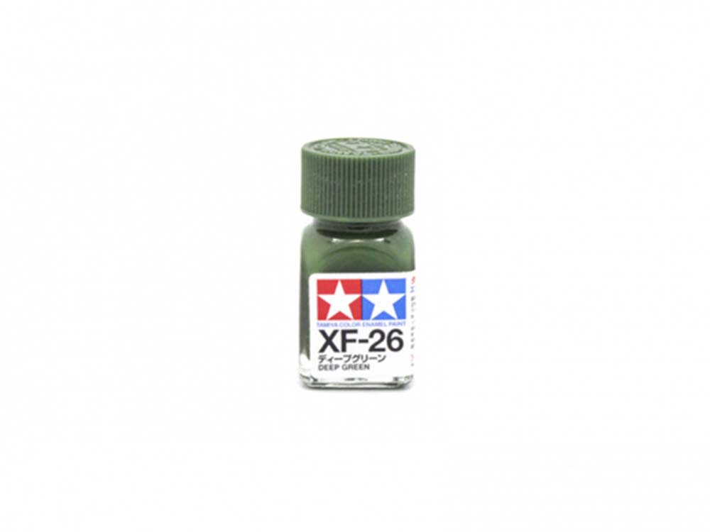 Краска эмалевая матовая насыщенная зеленая XF-26, Deep Green Flat-фото1