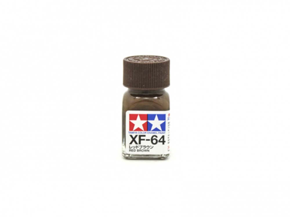 Краска эмалевая матовая красно-коричневая XF-64, Red Brown Flat-фото1