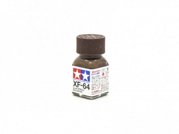 Краска эмалевая матовая красно-коричневая XF-64, Red Brown Flat-фото2