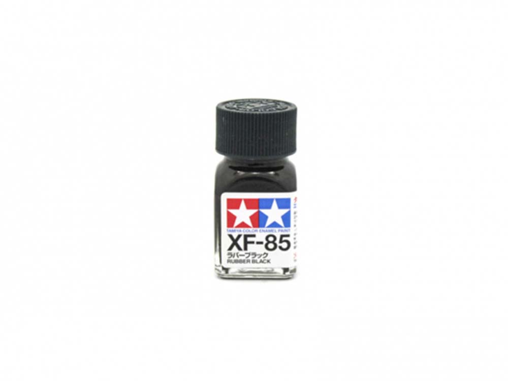 Краска эмалевая матовая резиновая черная XF-85, Rubber Black Flat-фото1