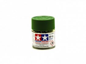 Краска акриловая матовая зеленая XF-5, Green Flat-фото1