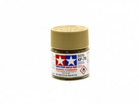 Краска акриловая матовая коричневая палубная XF-78, Wooden Deck Tan Flat-фото1