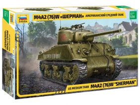 Американский средний танк M4A2 (76)W Sherman (Шерман)-фото1