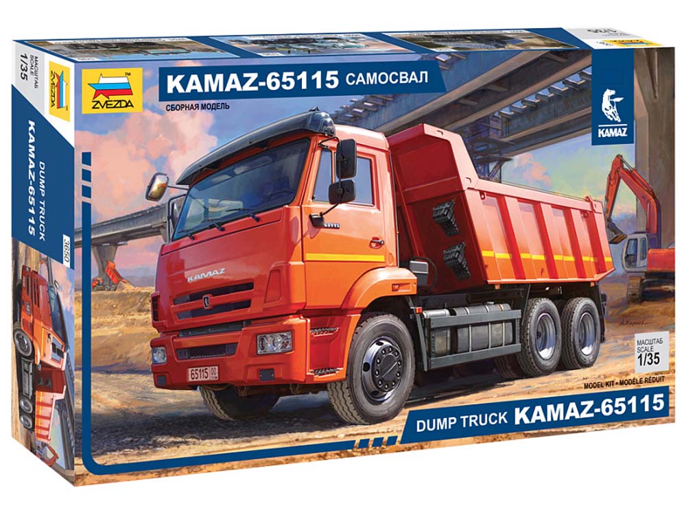 Самосвал КАМАЗ-65115 для склеивания (Звезда)-фото1