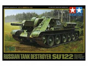 Советское штурмовое орудие САУ СУ-122 обр.1943 г. (Tamiya)-фото1
