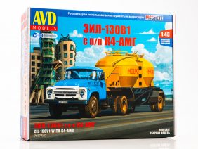 Седельный тягач ЗИЛ-130В1 с полуприцепом-муковозом К4-АМГ (AVD Models)-фото1